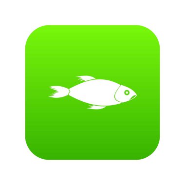 Balık simgesi dijital yeşil