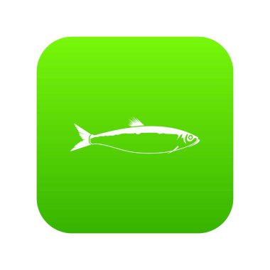 Balık simgesi dijital yeşil