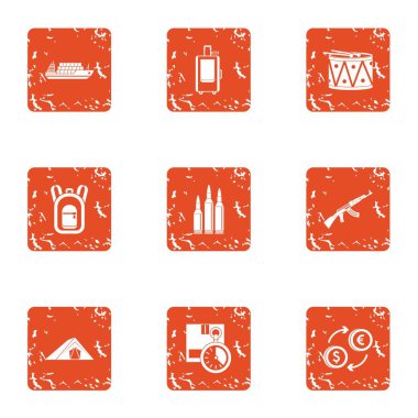 İş girişim simgeler kümesi, grunge tarzı