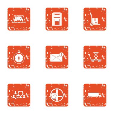 Belge teslim simgeler kümesi, grunge tarzı