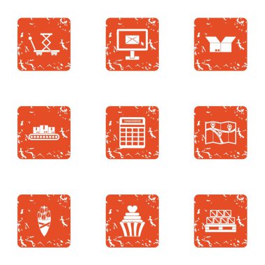 Dağıtım simgeler kümesi, grunge tarzı