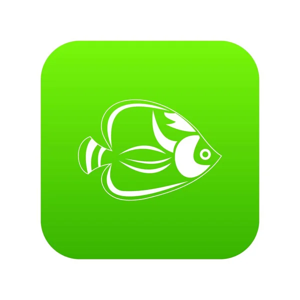 Fisch-Symbol digital grün — Stockvektor