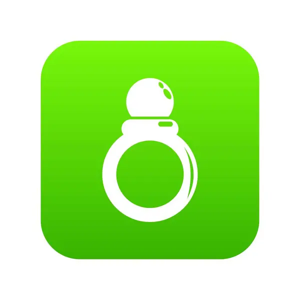 Anello icona vettoriale verde — Vettoriale Stock