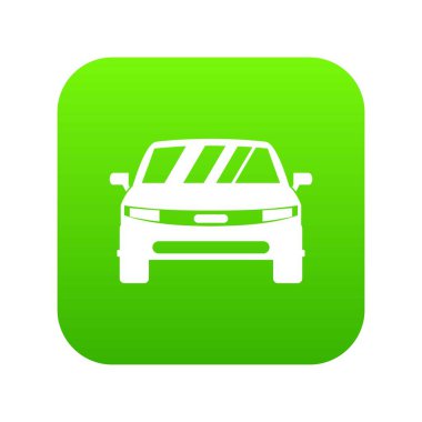 Araba simgesi dijital yeşil