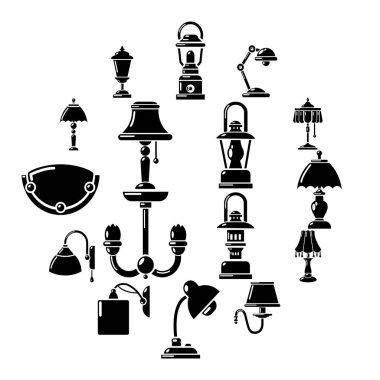 Lamba Icons set, basit tarzı