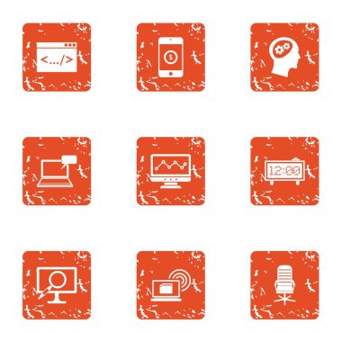 İş baş simgeler kümesi, grunge tarzı