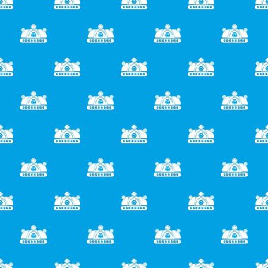 Taç desen vektör kesintisiz mavi