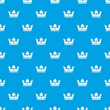 Çelik crown desen vektör kesintisiz mavi