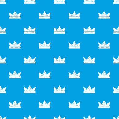 Elmas crown desen vektör kesintisiz mavi