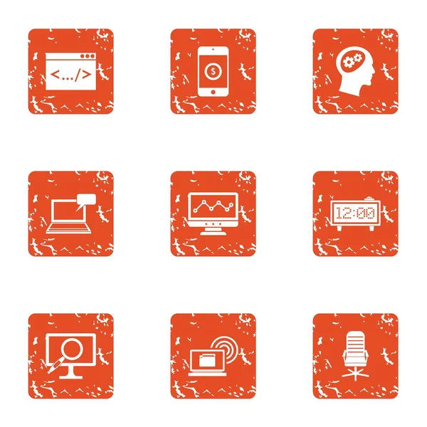 İş baş simgeler kümesi, grunge tarzı