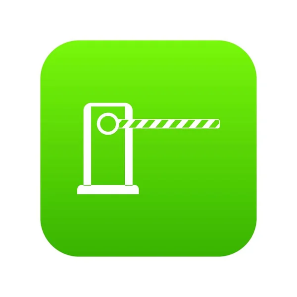 Паркінг вхідний значок цифровий зелений — стоковий вектор