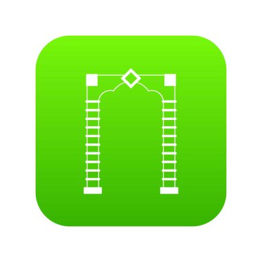 Kemer simgesi dijital yeşil