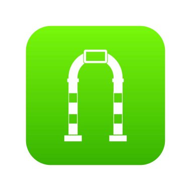 Kemer simgesi dijital yeşil