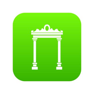 Kemer simgesi dijital yeşil