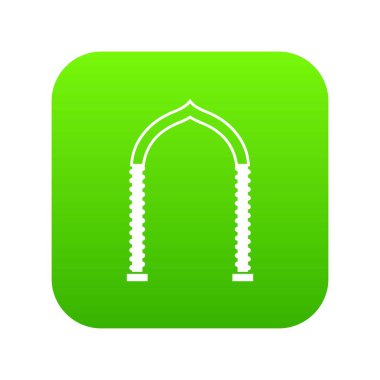 Kemer simgesi dijital yeşil