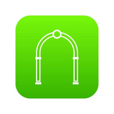 Kemer simgesi dijital yeşil