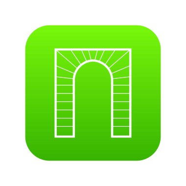 Kemer simgesi dijital yeşil