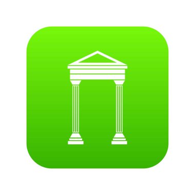 Kemer simgesi dijital yeşil