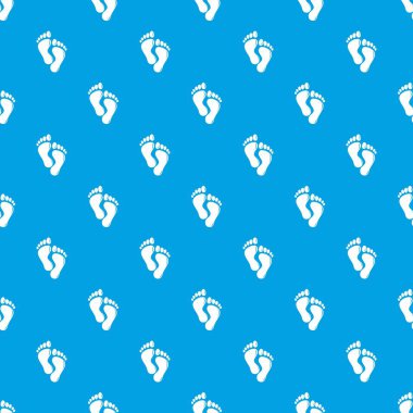 Ayak desen vektör kesintisiz mavi