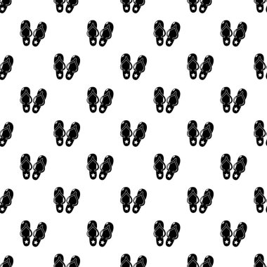 Flip flop vektör Dikişsiz desen