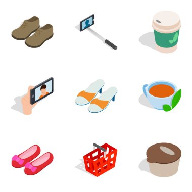 Edinme Icons set, izometrik stili