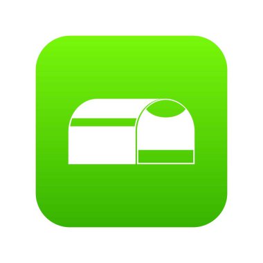 Booth için köpek simgesi dijital yeşil