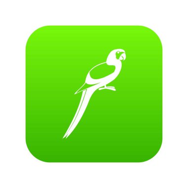 Papağan simgesi dijital yeşil