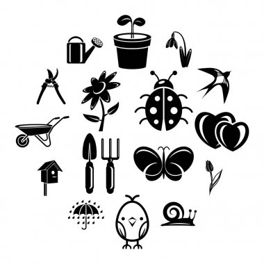 Bahar Icons set, basit tarzı