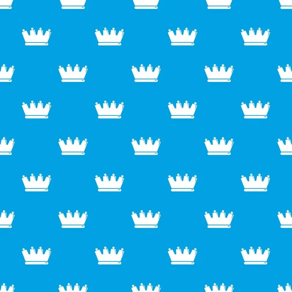 Силуетний візерунок корони вектор безшовний синій — стоковий вектор