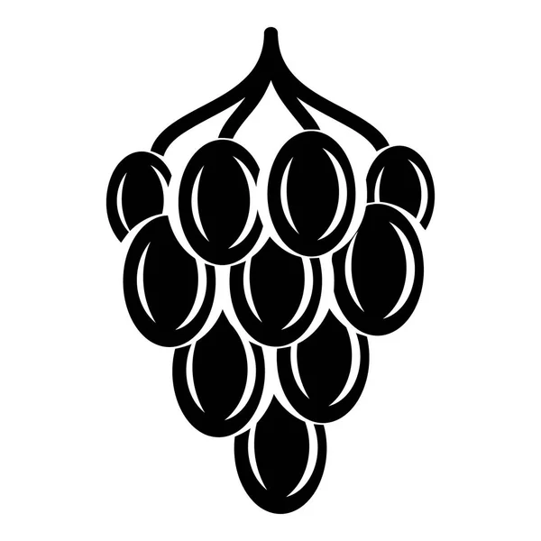 Icône de raisin, style simple — Image vectorielle