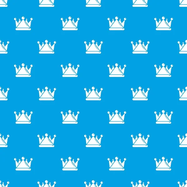 Kievse rus kroon patroon vector naadloze blauw — Stockvector