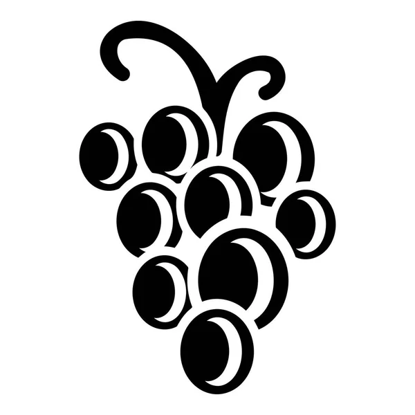 Fresh grape icon, simple style — Stock Vector