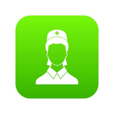 Doktor simgesi dijital yeşil