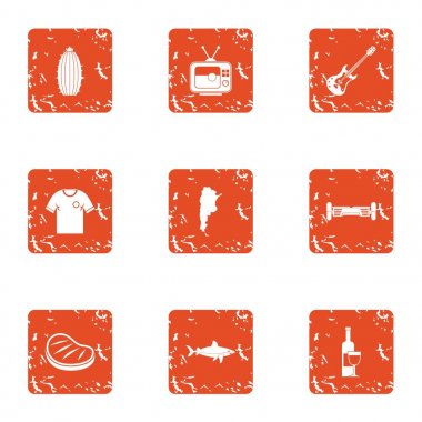 Yeşil parti simgeler kümesi, grunge tarzı