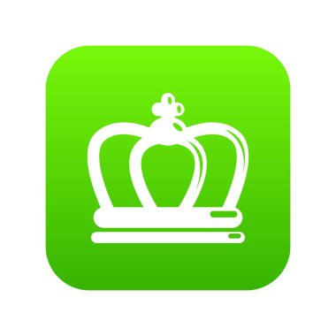 Britanya taç yeşil simge vektör