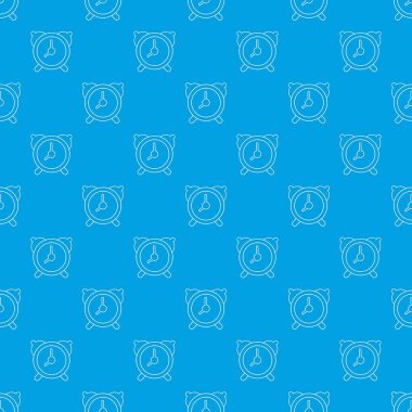 Çalar saat desen vektör kesintisiz mavi