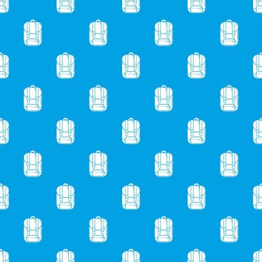 Sırt çantası desen vektör kesintisiz mavi