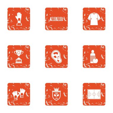 Uygulama oturum simgeler kümesi, grunge style