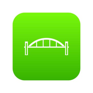 Köprü simgesi dijital yeşil