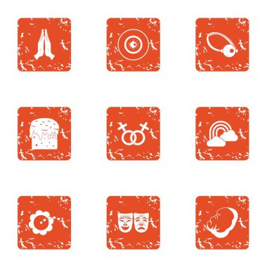 Nezaket simgeler kümesi, grunge tarzı