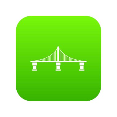 Köprü simgesi dijital yeşil