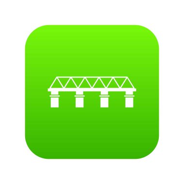 Köprü simgesi dijital yeşil