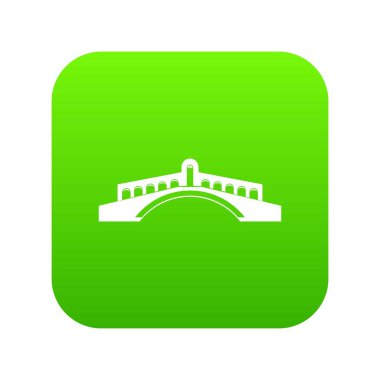 Köprü simgesi dijital yeşil