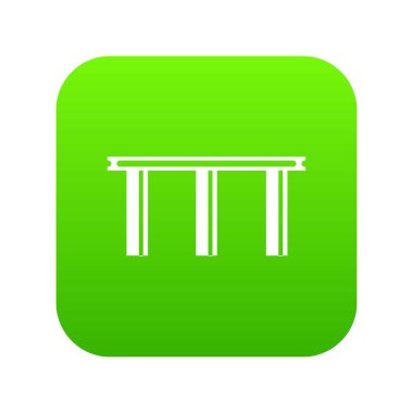 Köprü simgesi dijital yeşil