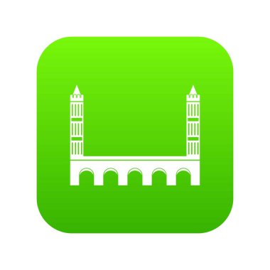 Köprü simgesi dijital yeşil