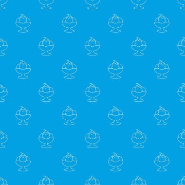 Dondurma desen vektör kesintisiz mavi