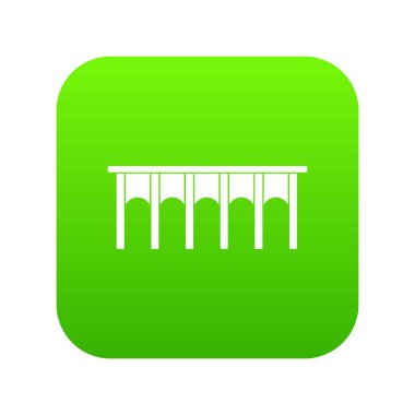 Köprü simgesi dijital yeşil