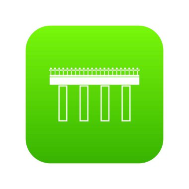 Köprü simgesi dijital yeşil