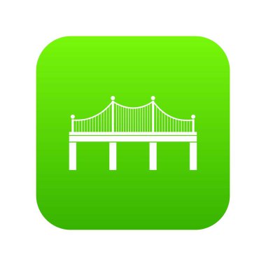 Köprü simgesi dijital yeşil