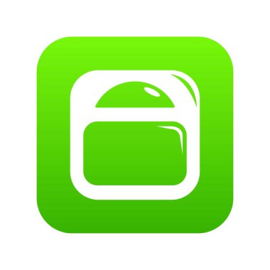 Ölçek simgesi yeşil vektör